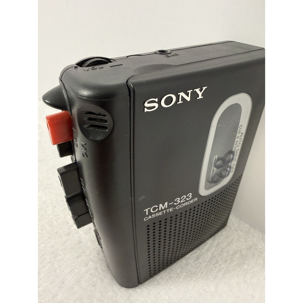 Sony TCM-323 Cassette Recorder Tape Player Voice Recorder - see descriptiion